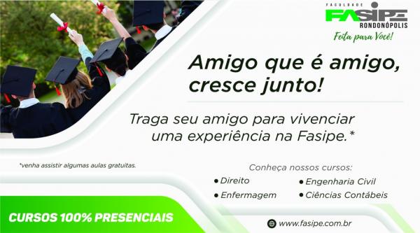 Amigo que é amigo indica Fasipe!