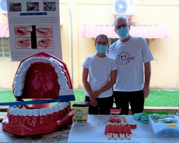 Curso de Odontologia da UNIFASIPE realizou palestras para crianças da Gleba