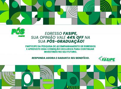 Egresso FASIPE ganha 44% OFF em pós-graduação ao participar de pesquisa